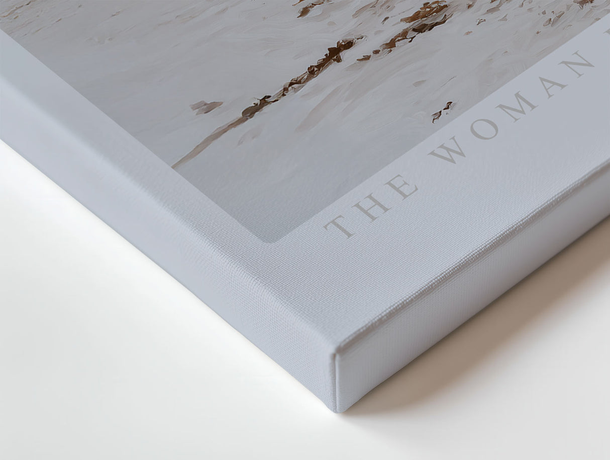 Paul Sinus Wandbild The Woman by the Sea – Stille Begegnung von Wind, Wellen und Freiheit