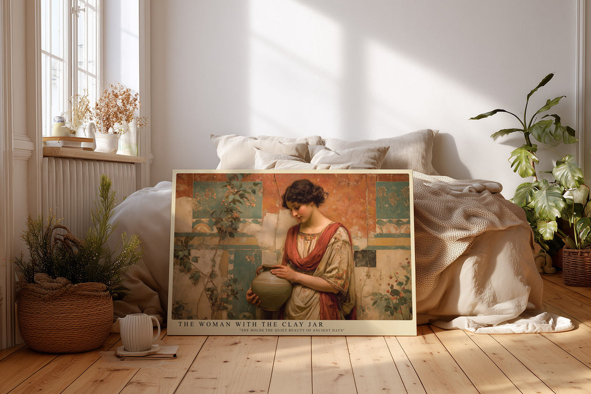 Paul Sinus Wandbild The Woman with the Clay Jar Timeless Grace of Ancient Beauty