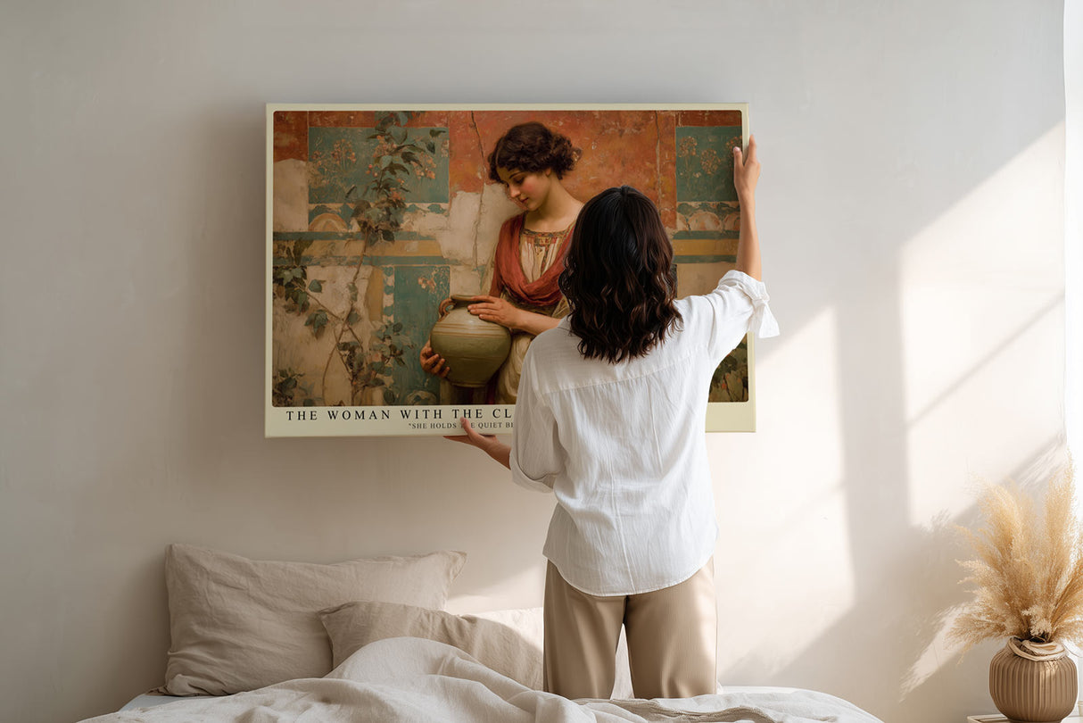 Paul Sinus Wandbild The Woman with the Clay Jar Timeless Grace of Ancient Beauty