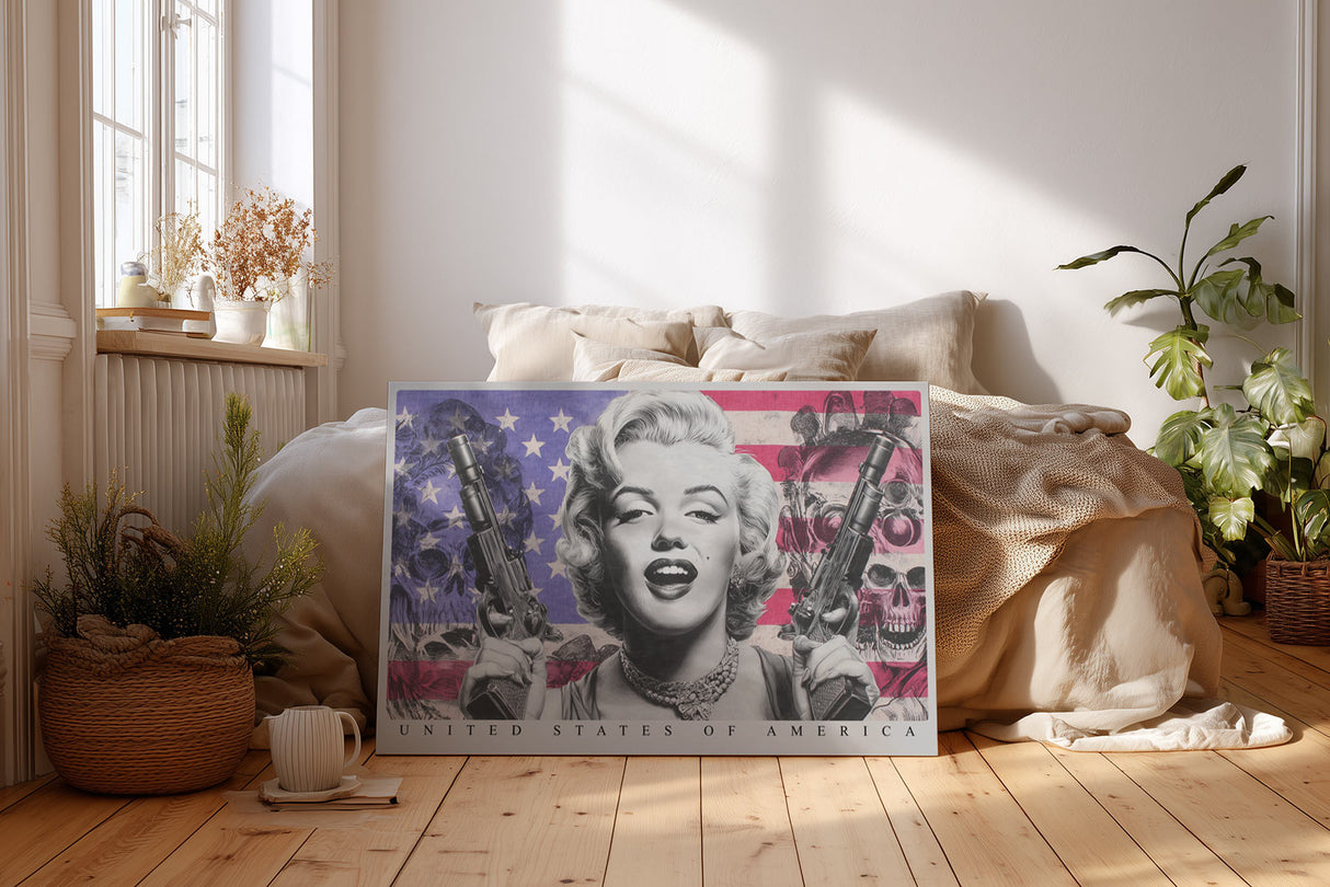 Paul Sinus Wandbild United States of America Iconic Power and Rebellion
