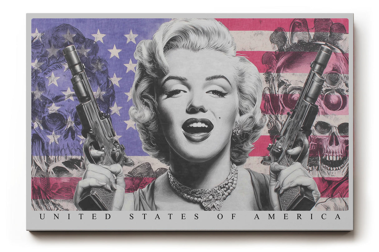Paul Sinus Wandbild United States of America Iconic Power and Rebellion