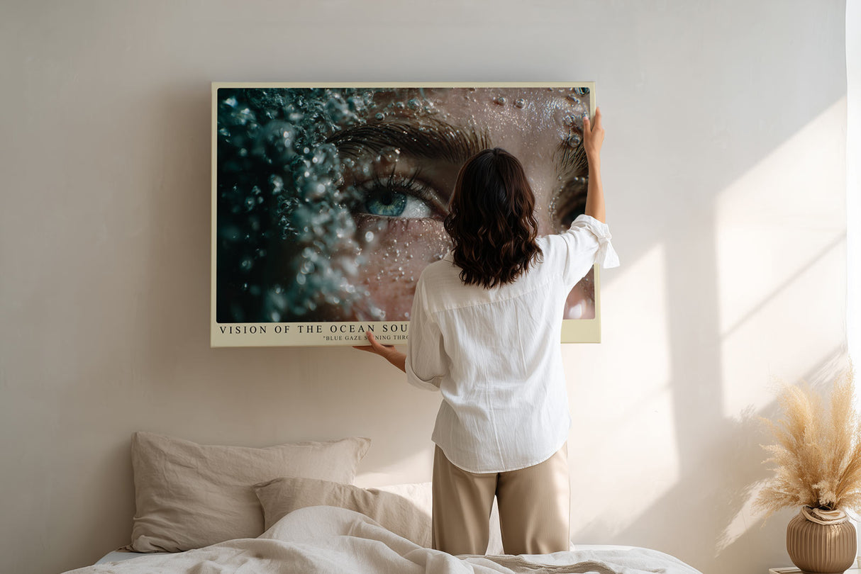 Paul Sinus Wandbild Vision of the Ocean Soul – Der blaue Blick zwischen Wasser und Tiefe