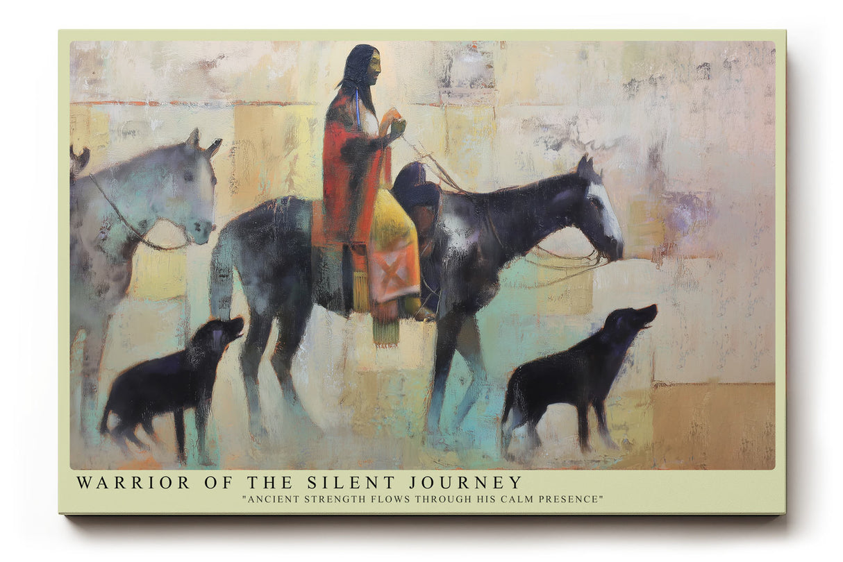 Paul Sinus Wandbild Warrior of the Silent Journey Ancient Strength Flows Through His Calm Presence