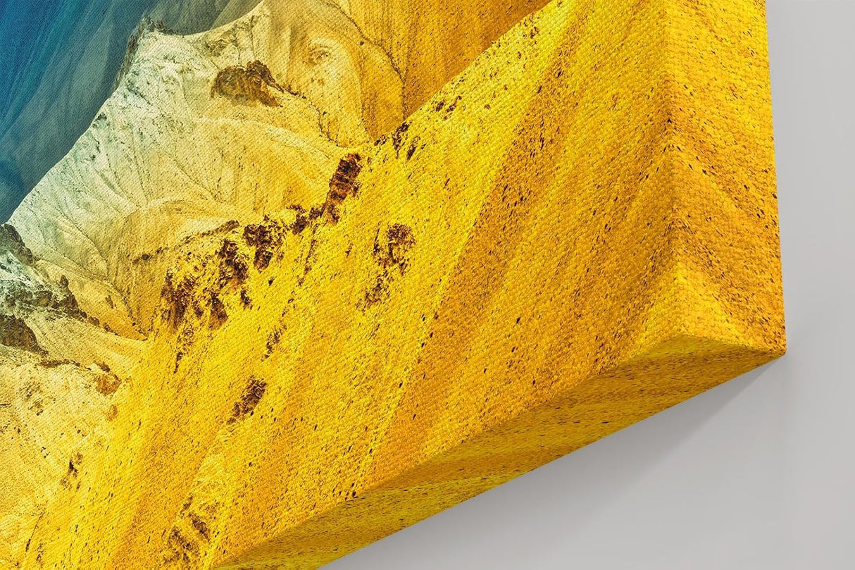 Sinus Art Wandbild 120x80cm Beeindruckende Landschaftskomposition mit leuchtenden Farbzonen und Tiefenstaffelung