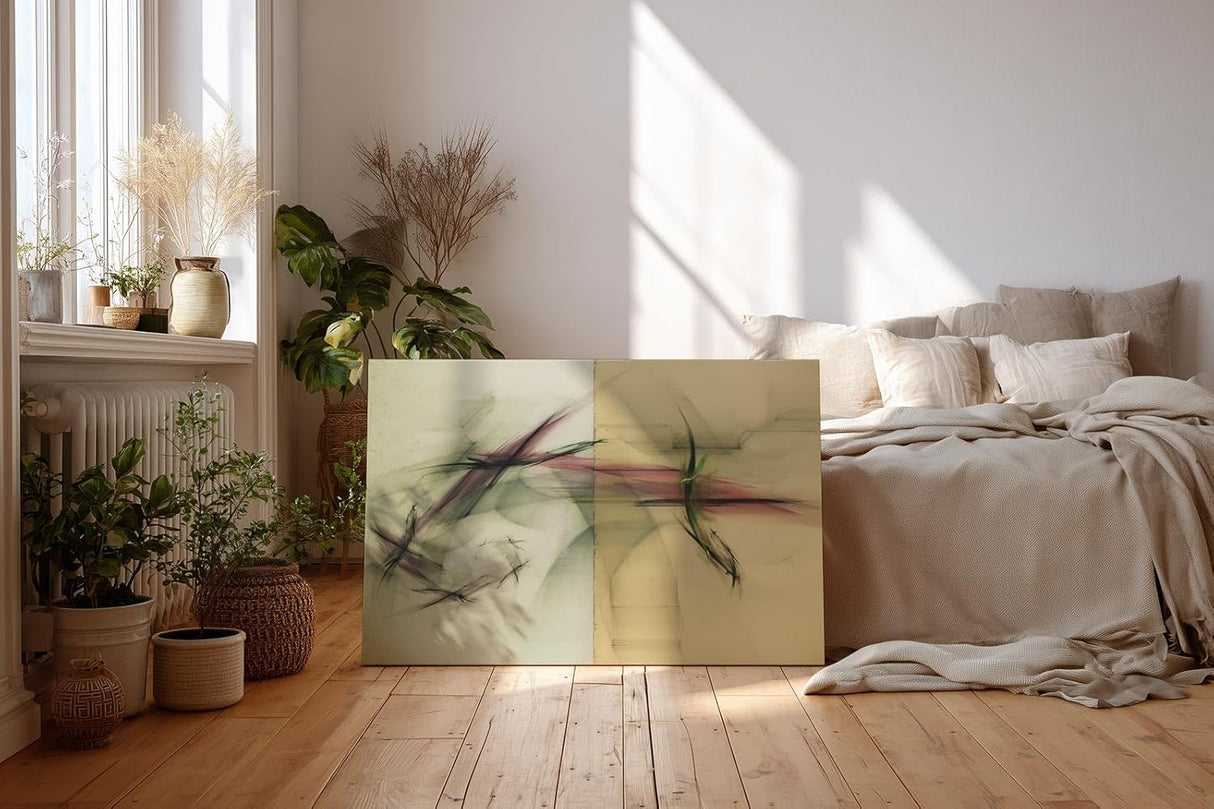 Sinus Art Wandbild 120x80cm Die gespannte Linienführung verbindet dynamische Bewegung mit geometrischer Balance