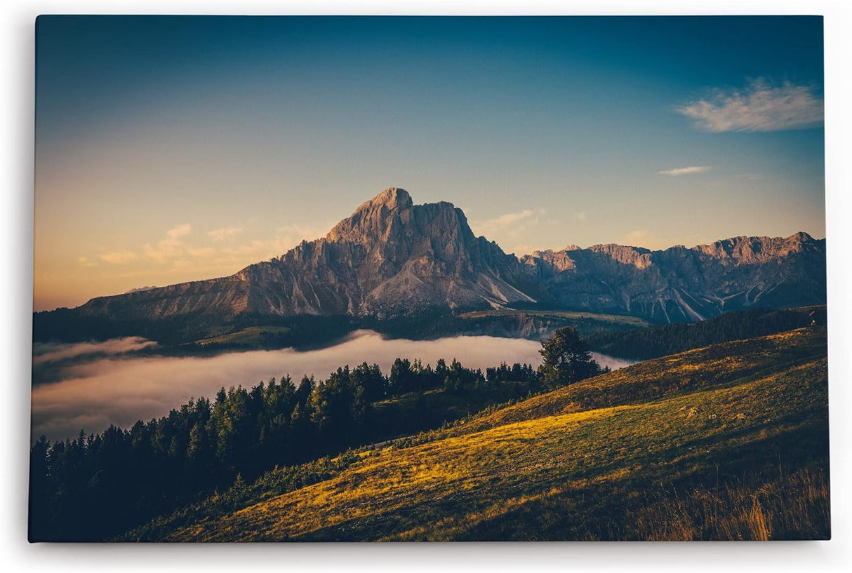 Paul Sinus Wandbild 120x80cm Alpen Berge Berglandschaft Himmel See Berggipfel