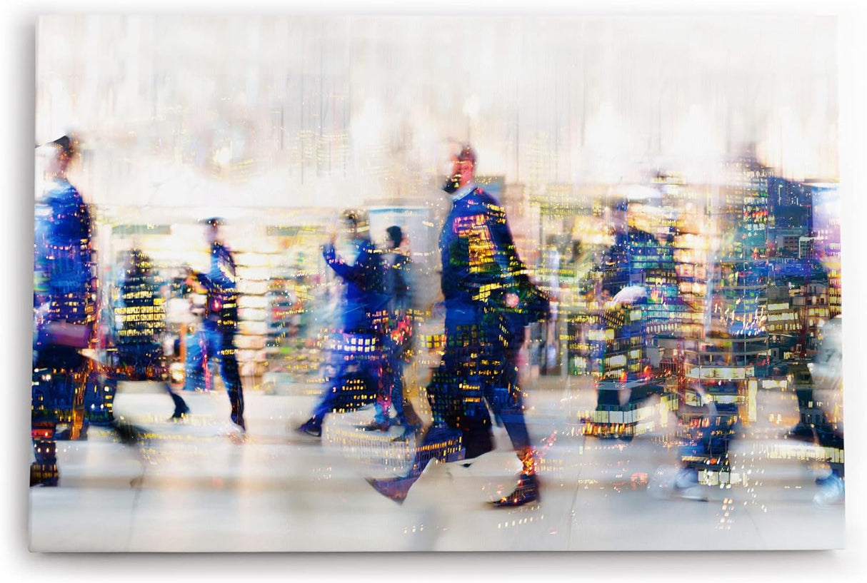 Paul Sinus Wandbild 120x80cm Wallstreet Business Börse Büro Finanzen Skyline