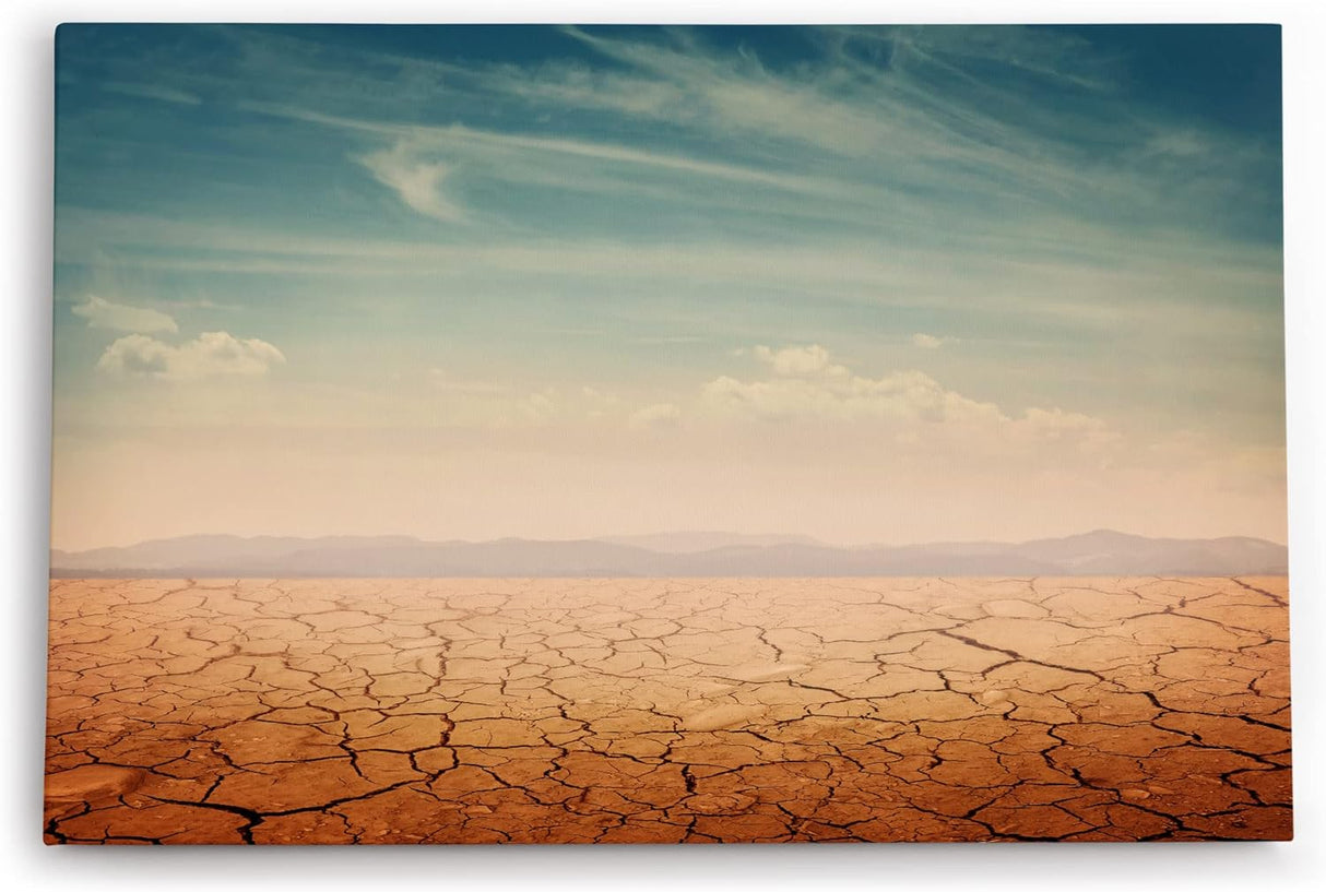 Paul Sinus Wandbild 120x80cm Wüste Berge Horizont Himmel Erde Fotokunst