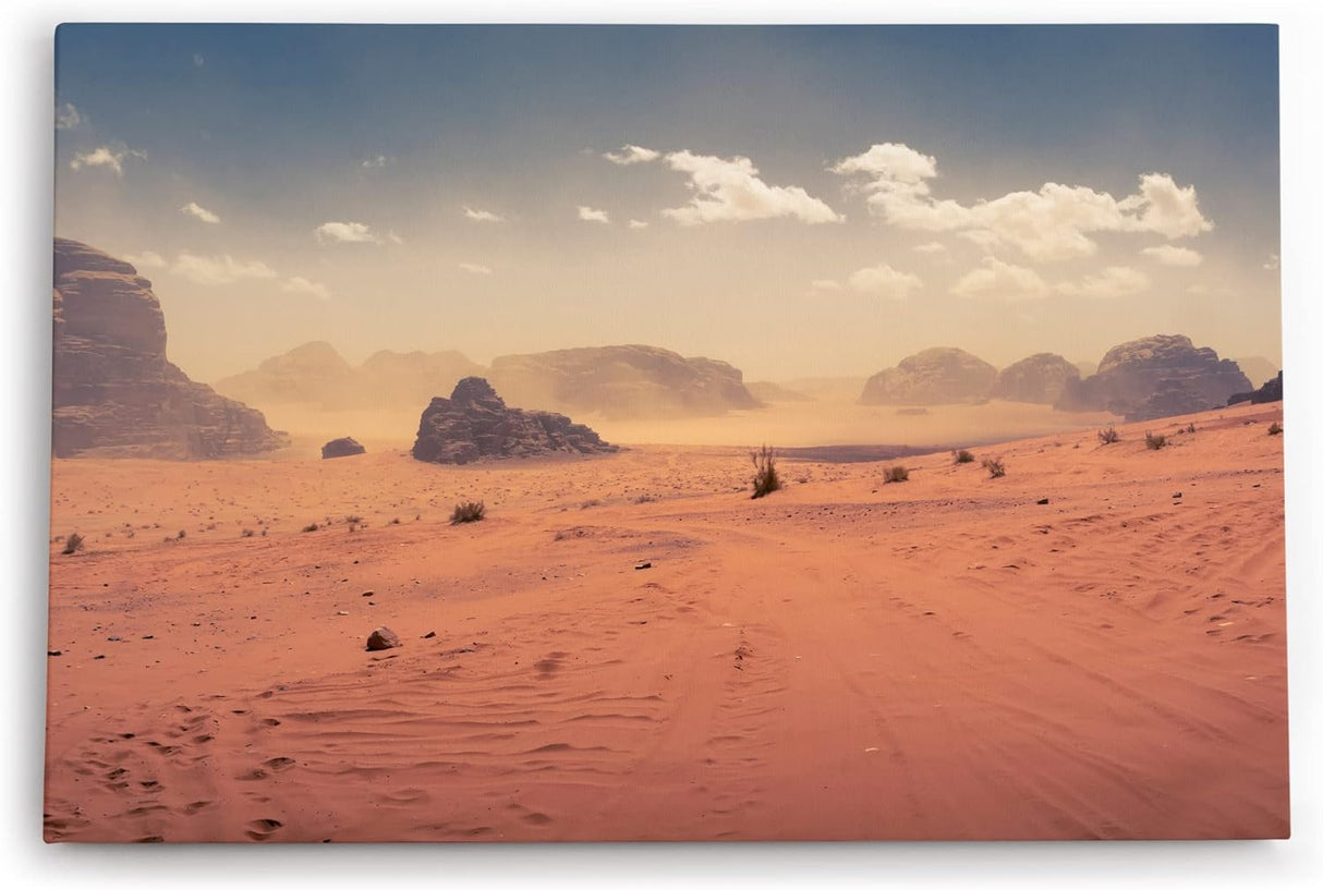 Paul Sinus Wandbild 120x80cm Wüstenlandschaft Wüste Sanddünen Sand Berge