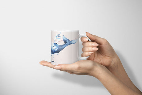🐋 Tassen mit Meerestieren in Aquarell – Maritime Ruhe zum Genießen