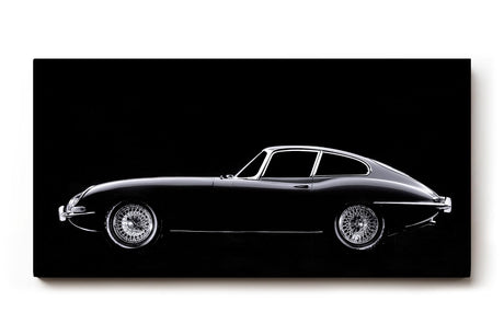 Sinus Art Wandbild 120x80cm Stilvolles Seitenprofil eines Oldtimers im Studio-Look – minimalistisch und ausdrucksstark gehalten