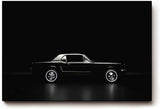 Sinus Art Wandbild 120x80cm Eleganter Oldtimer im minimalistischen Lichtspiel – Symbol für Zeitlosigkeit und Stil