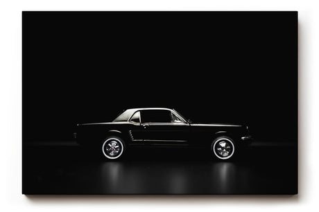 Sinus Art Wandbild 120x80cm Eleganter Oldtimer im minimalistischen Lichtspiel – Symbol für Zeitlosigkeit und Stil