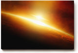 Sinus Art Wandbild 120x80cm Faszinierende Weltraumszenerie mit dynamischer Lichtwirkung und kosmischer Tiefe
