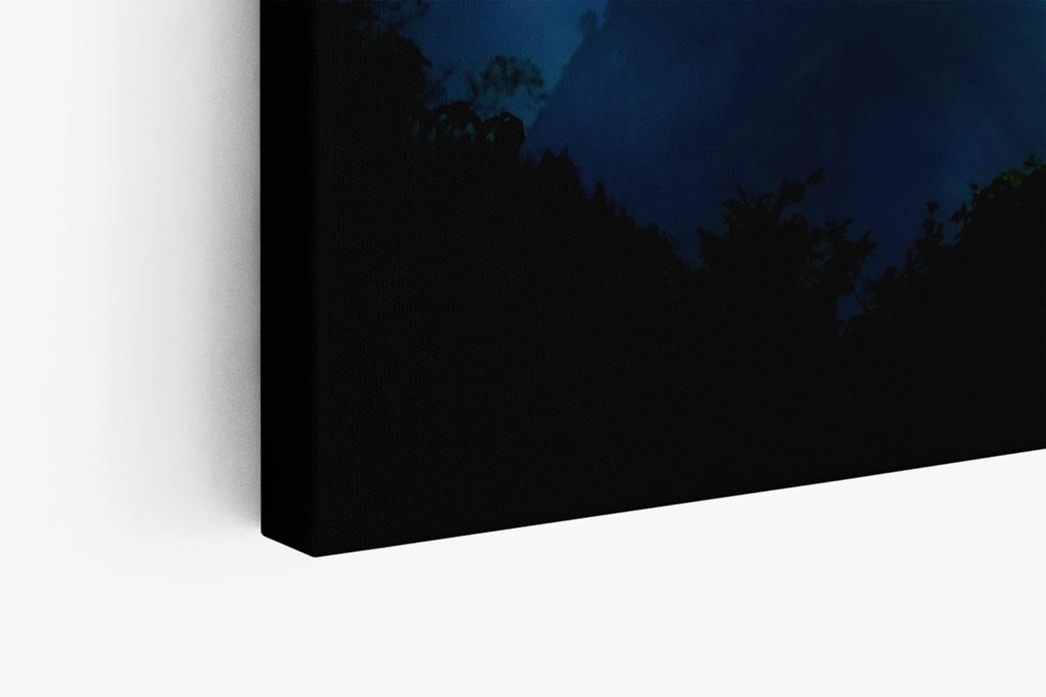Paul Sinus Wandbild 120x80cm Einsamer Baum Himalaja Berg Berggipfel Schneegipfel Blau