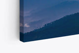 Paul Sinus Wandbild 120x80cm Berge Gebirge Bergkette Himmel Wolken Sonnenuntergang