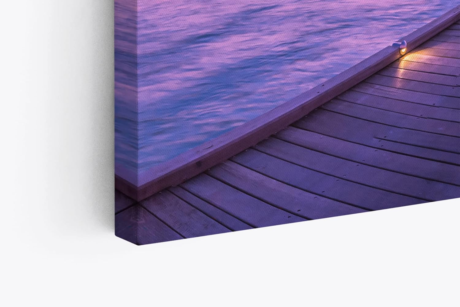 Paul Sinus Wandbild 120x80cm Malediven Meer Holzsteg Sonnenuntergang Bungalows
