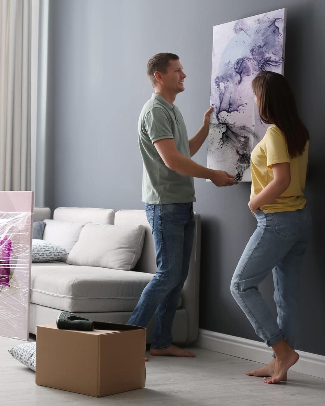 Paul Sinus Foto auf Leinwand viele Größen SOFORT ONLINE Upload eigenes Bild auf Canvas mit Holzrahmen - Wandbild mit Wunschmotiv - Persönliches Kunstdruck personalisiert