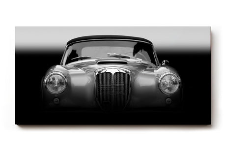 Sinus Art Wandbild 120x80cm Charismatischer Oldtimer in stilvoller Frontalansicht verleiht dem Raum Charakter und Dynamik
