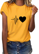 Tuopuda T-Shirt Damen Sommer Oberteile Rundhals Kurzärmeliges Print Bluse Basic Shirt Bequem Baumwolle Tunika Tee Tops Schlank Hemd für Frühling Sommer Herbst