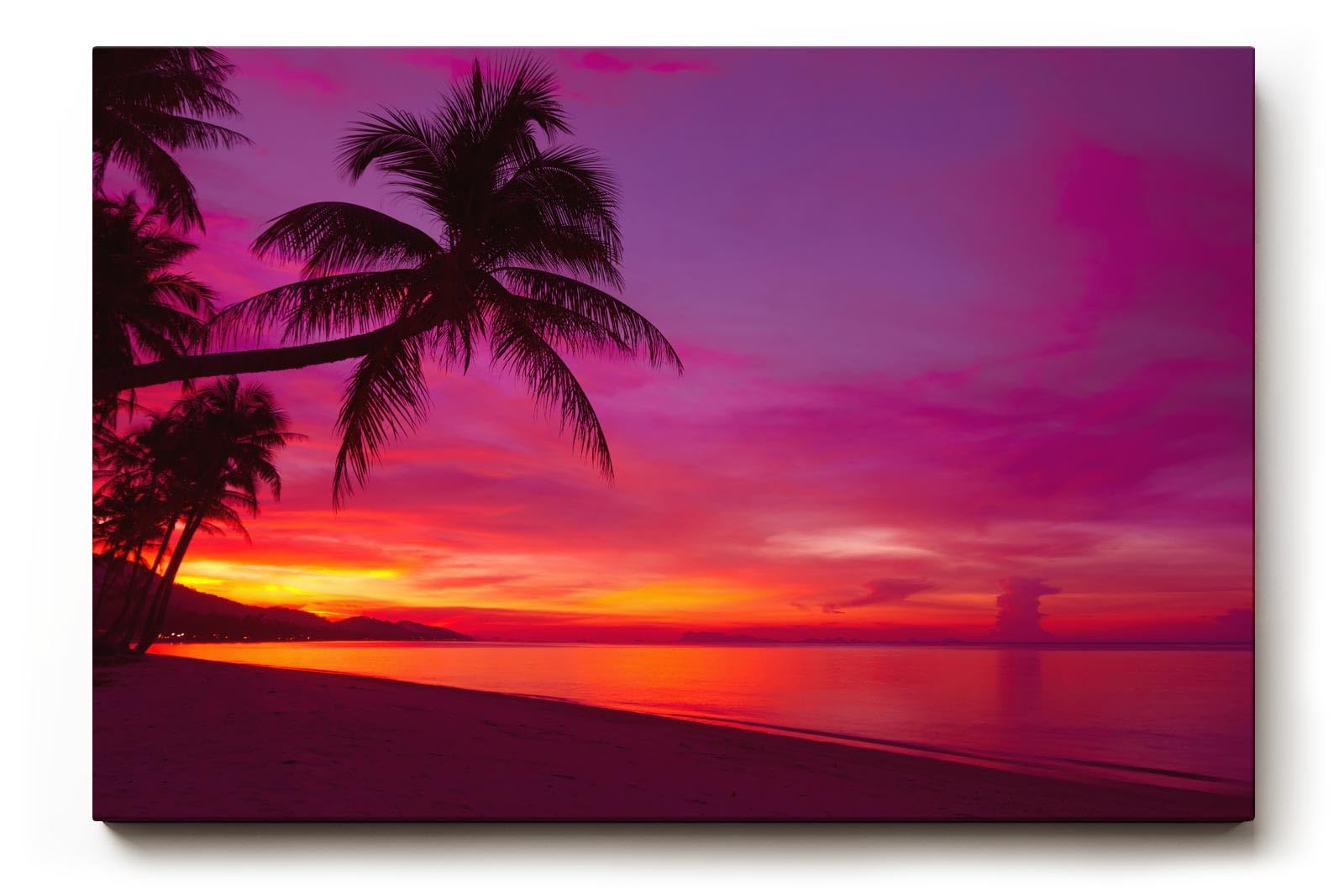 Sinus Art Wandbild 120x80cm Stimmungsvolles Motiv für Urlaubssehnsucht und exotisches Flair