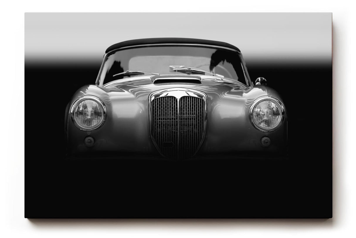 Sinus Art Wandbild 120x80cm Charismatischer Oldtimer in stilvoller Frontalansicht verleiht dem Raum Charakter und Dynamik