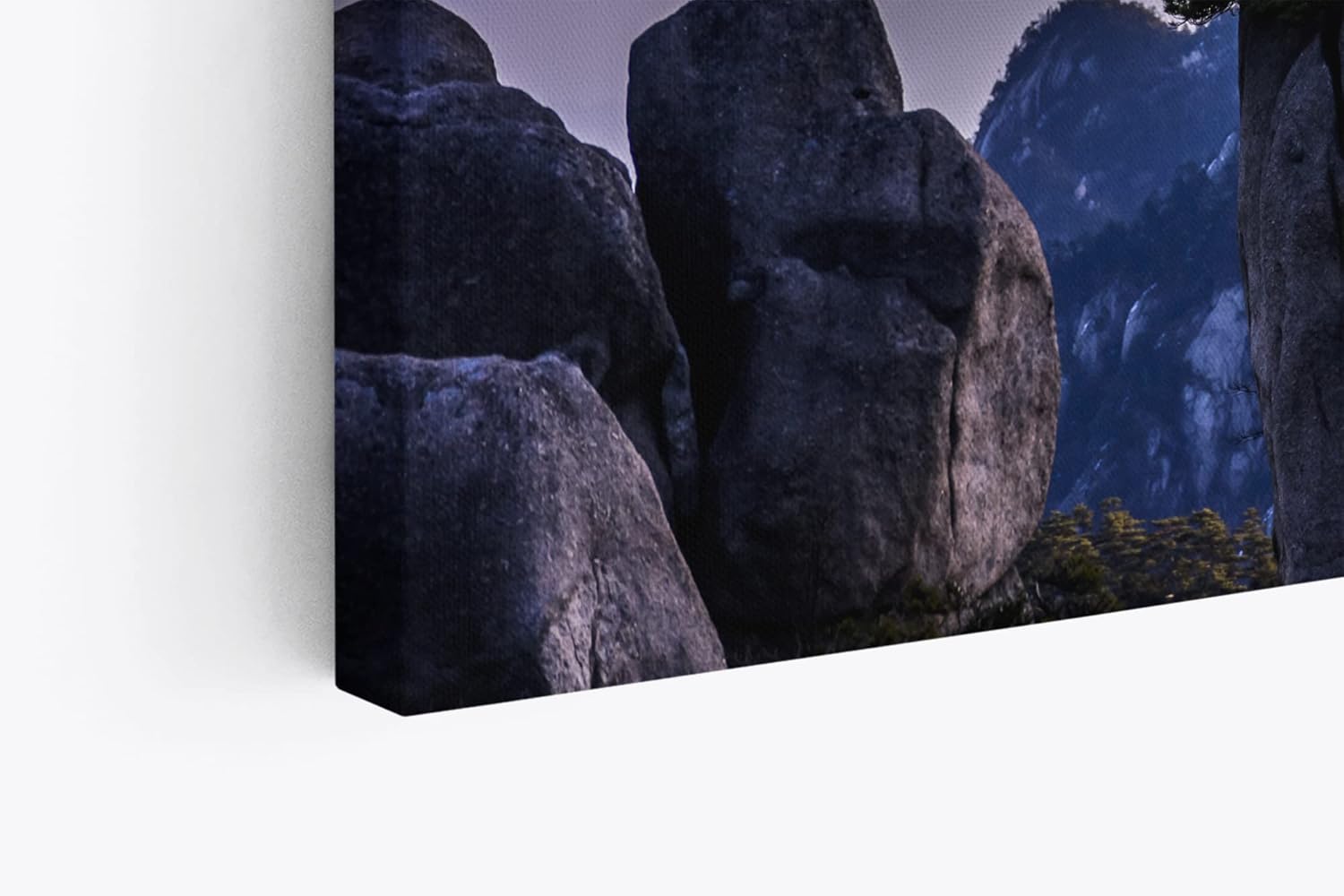 Paul Sinus Wandbild 120x80cm Huang Shan Gebirge Berge China Berglandschaft Nebel