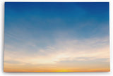 Paul Sinus Wandbild 120x80cm Sonnenuntergang blauer Himmel Wolken Minimal