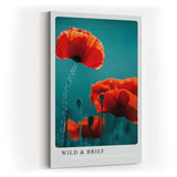 Paul Sinus Kunstdruck 40x60cm Mohnblumenfeld Natur Makro Leuchtkraft Blüte Poesie Wild and Brief