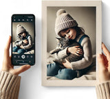 Paul Sinus Foto auf Leinwand viele Größen SOFORT ONLINE Upload eigenes Bild auf Canvas mit Holzrahmen - Wandbild mit Wunschmotiv - Persönliches Kunstdruck personalisiert