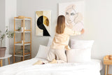 Paul Sinus 60x90cm Wandbild Golden Motion – Powerdesign und Fokusgeometrie im modernen Kreis-Stil auf Leinwand