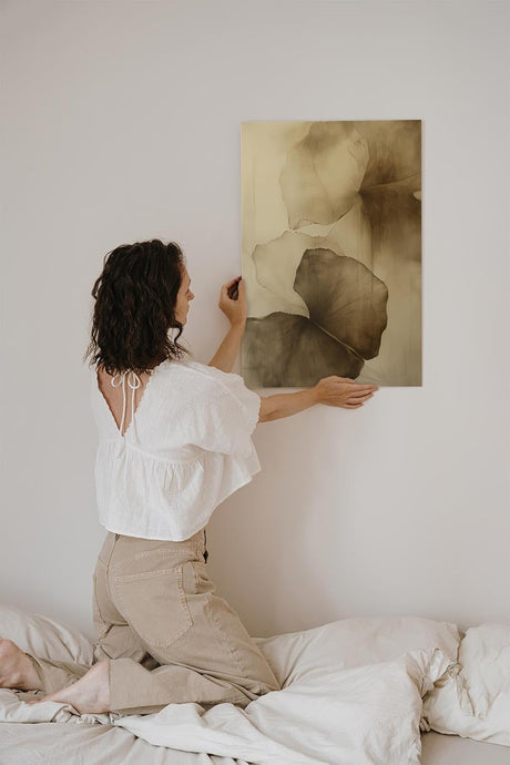 Paul Sinus 60x90cm Wandbild Schatten der Natur – Zeitlose Raumästhetik mit floraler Transparenz Blume