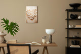 Paul Sinus 60x90cm Wandbild Herz aus Blütenblättern – Emotionale Wanddekoration mit natürlicher Blume