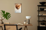 Paul Sinus 60x90cm Wandbild Herzensrose in Kupfer – Ausdrucksvolle Wandkunst mit stilisierter Blume