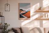 Paul Sinus Wandbild in 40x60cm Landscape in Planes – Abstrakte Landschaft in erdigen und kühlen Tönen für moderne Raumgestaltung