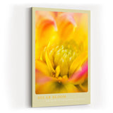 Paul Sinus Kunstdruck 40x60cm Solar Bloom Nahaufnahme einer goldgelben Blüte The Heart of the Flower is Sunfire