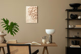 Paul Sinus 60x90cm Wandbild Blütenmeer in Beige – Sanfte Raumharmonie mit plastischer Blume
