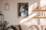 Paul Sinus Wandbild in 40x60cm Queen of Whiskers – ausdrucksstarkes Katzenportrait in moderner Bilder für elegante Raumgestaltung