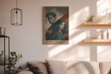 Paul Sinus Wandbild in 40x60cm The Last Hope – Superman und Frau in epischer Pose, moderne Kunst mit starker Symbolik