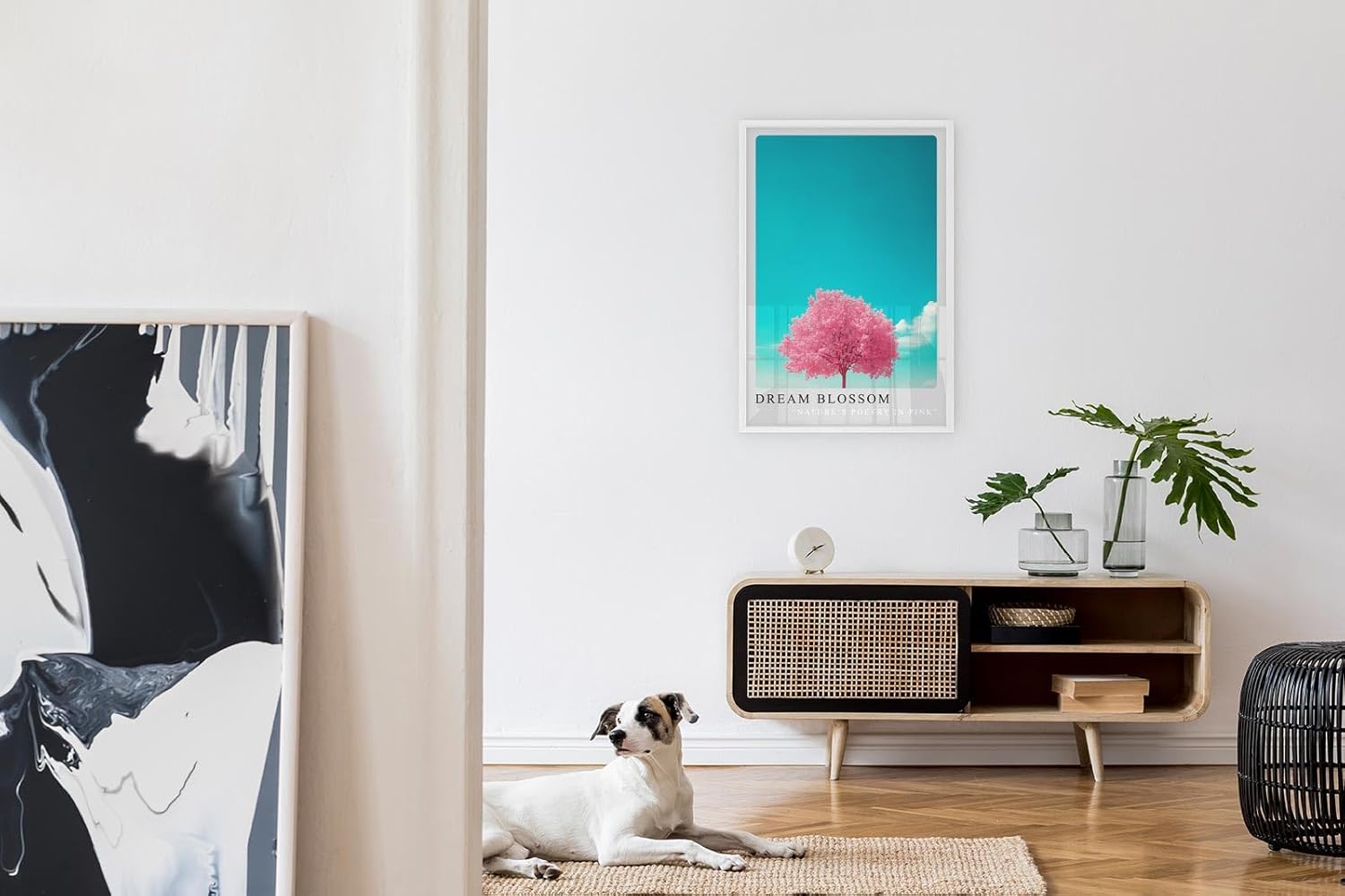 Paul Sinus Leinwandbild 40x60cm Dream Blossom – Blütenzauber, Natur, Romantik, Kirschbaum, Frühling, Harmonie, Pastell, Minimalismus, Träume