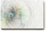 Sinus Art Wandbild 120x80cm Feines Wirbelmuster in Pastellfarben wie Mint, Rosé und Hellgrau – beruhigend und harmonisch