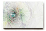Sinus Art Wandbild 120x80cm Feines Wirbelmuster in Pastellfarben wie Mint, Rosé und Hellgrau – beruhigend und harmonisch