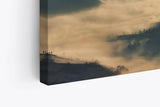 Paul Sinus Wandbild 120x80cm Berglandschaft Nebel Berge Wolken Berghügel
