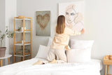 Paul Sinus 60x90cm Wandbild Herz der Stille – Ausdrucksvolle Wandgestaltung mit sanfter Blume