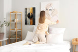 Paul Sinus 60x90cm Wandbild Goldkraft Vision – Powerdesign mit Fokuskunstwerk aus Geometrie und urbaner Eleganz