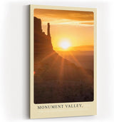 Paul Sinus Kunstdruck 40x60cm Monument Valley mit Sonnenaufgang über Felsformationen