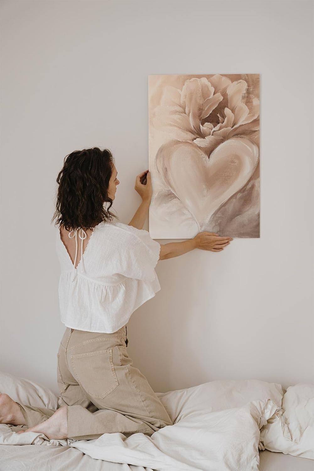 Paul Sinus 60x90cm Wandbild Liebe in Blüte – Emotionale Wandgestaltung mit floraler Leichtigkeit Blume