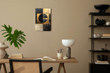 Paul Sinus 60x90cm Wandbild, Meisterhaftes Design in Fokusgeometrie – Kontrastvolle Harmonie trifft auf Ästhetik