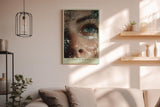 Paul Sinus Wandbild in 40x60cm Drowned in Wonder – emotionales Fotoporträt eines Auges unter Wasser für ausdrucksstarke Raumgestaltung