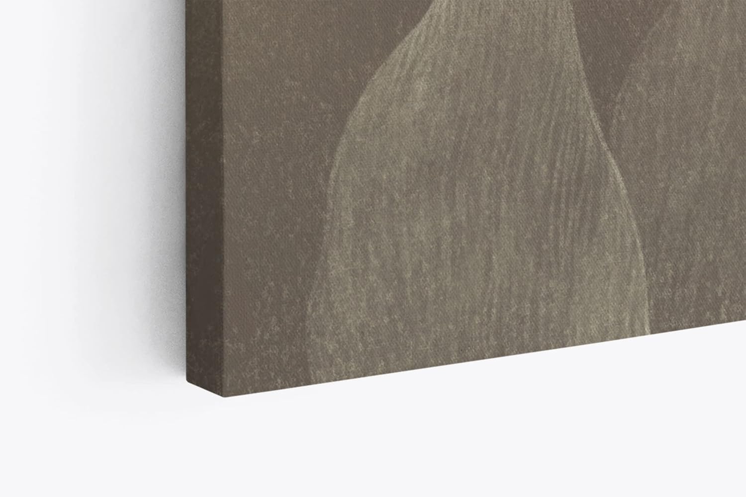 Wandbild 120x80cm Abstrakte Kunst Blüten Blütenblätter Braun Modern